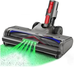 Stofzuigerborstel - Zuigmond Geschikt voor Dyson Steelstofzuiger V7/V8/V10/V11/V15/G5 - Vloerzuigmond - Stofzuigermondstuk - Stofzuigeraccessoires - Met LED Lampen - Zwart — thumbnail 1