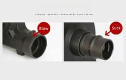 Elektrische Bladblazer - Stofzuiger Ventilator - Werkplaats Reinigen - Krachtige Zuigfunctie - 1480 Watt - Rood — thumbnail 2