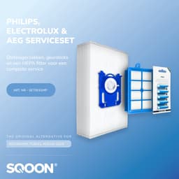 SQOON® Serviceset geschikt voor Philips, AEG, Electrolux stofzuigers - Gelijk aan model: FC8031 - Met HEPA-filter en geurstaafjes voor schone en frisse lucht tijdens het stofzuigen — thumbnail 3