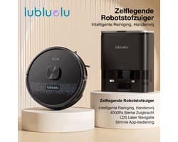 Lubluelu SL60MAX+ Robotstofzuiger met Dockingstation - Robot Stofzuigers met Dweilfunctie - 7000Pa -LiDAR-navigatie – Borstel die klitten voorkomt – Ideaal voor dierenharen