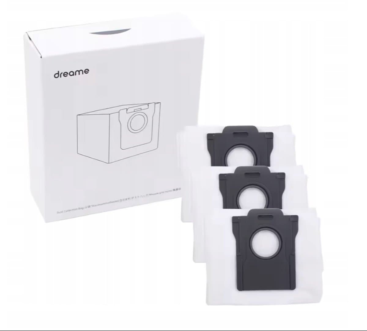 Originele stofzakken voor de Dreame L10s pro Ultra / Heat X30, X40, X50, L40, MOVA P10, E30 en P50 - 3 stofzakken — afbeelding 1
