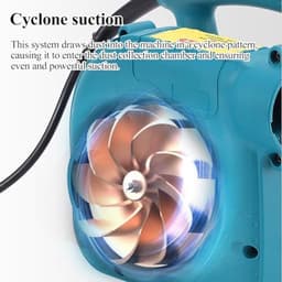 Industriële Stofzuiger - Bouwstofzuiger Werkplaats - Efficiënt Reinigen - Afstandsbediening 10m - 4800W - Grijs — thumbnail 3