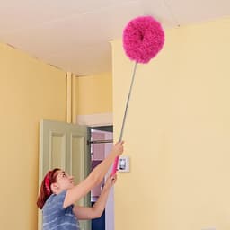Stofwisser - Plumeau - Huis Reinigen - Intrekbaar Ontwerp - 33-80 cm - Rood — thumbnail 3