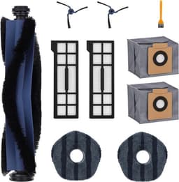 10-delige accessoireset Geschikt voor Eufy X10 Pro Omni Vacuüm Cleaner Robot - Reserveonderdelen - 1 Hoofdborstel - 2 Zijborstels - 2 Cartridges - 2 Doeken - 2 Stofzakken - 1 Kleine Borstel — thumbnail 1