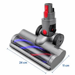 Gemotoriseerde Turboborstel Compatibel met Dyson V7, V8, V10, V11 & V15 – Elektrische Zuigmond – Vloerborstel met 4 LED-lampen – Voor Harde Vloeren & Tapijt — thumbnail 4