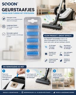 SQOON® - Stofzuiger Geurstaafjes Fresh - 5 stuks - Geschikt voor alle stofzuigers — thumbnail 3