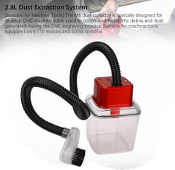 Stofafscheider - Luchtfiltratiesysteem - Werkplek Schoonhouden - Automatische Start/Stop - 2.8 Liter Capaciteit - Zwart — thumbnail 4