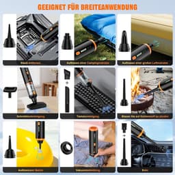 Handstofzuiger Draadloos 30000Pa – 4-in-1 Autostofzuiger – HEPA Filter – 40 Min Batterijduur — thumbnail 3