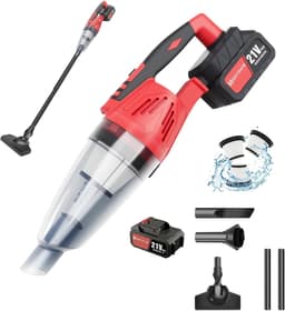 Accu handstofzuiger 5500PA, draagbare kruimeldief voor auto interieur en huishouden, ingebouwde LED lamp, inclusief borstel en spleetopzetstuk — thumbnail 1