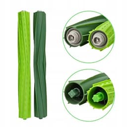 Rosfix Hoofdborstel Vervanging - Klitvrije Rubberen Waalkoppen - 252 mm - 2 Stuks - Geschikt voor iRobot Roomba — thumbnail 2