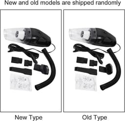 Autostofzuiger Handheld - Draagbare Auto Reiniger - Auto Interieur Reinigen - Sterke Zuigkracht 4000Pa - 5m Kabel - Zwart — thumbnail 2