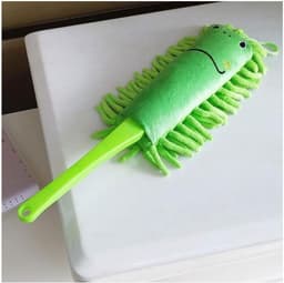 Stofwisser Chenille - Afstofborstel Plumeau - Huis Kantoor Auto - Vangt Stof Effectief Op - 1 Stuk - Groen — thumbnail 1