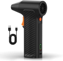 Elektrische Bladblazer - Luchtblazer Stofverwijderaar - Apparaten Reinigen - Krachtige 110.000 RPM - 2600mAh Batterij - Zwart — thumbnail 1