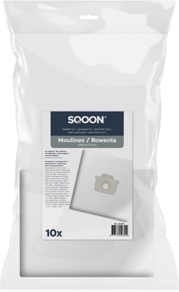 SQOON® Stofzuigerzakken Geschikt voor Moulinex / Rowenta Silence Force - 10 Stuks — thumbnail 2