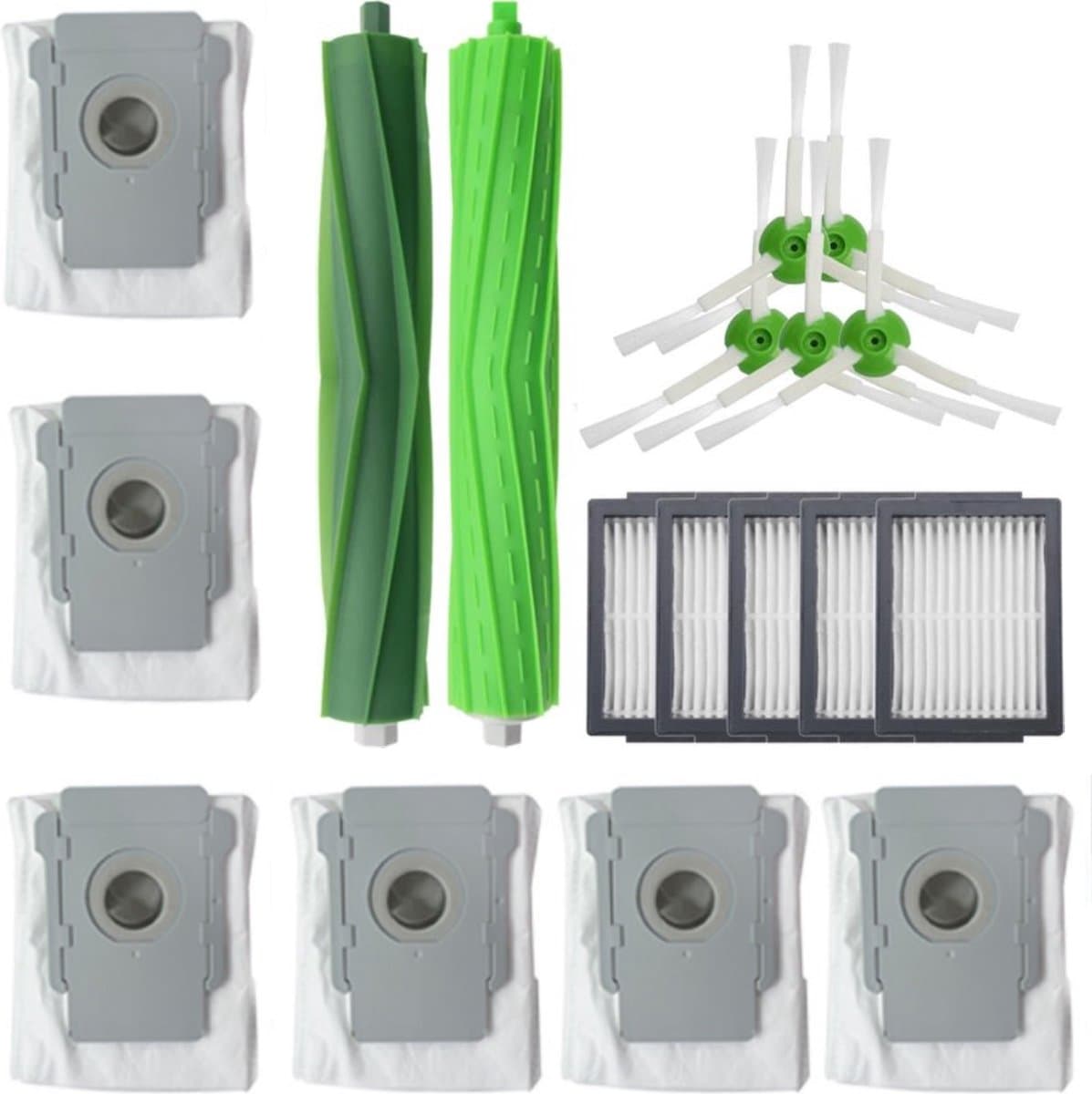 Vervangingsset geschikt voor iRobot Roomba i7 / i7+ stofzuigerzakken stofzak filter borstel accessoires zakken — afbeelding 1