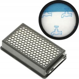 1 x filter voor ROWENTA, TEFAL Power Cyclonic - Moulinex - ZR005901 - De set bestaat uit: 1 x HEPA-voormotorfilter 1 x schuimrubberen uitlaatfilter (wasbaar). Het filter is een vervangfilter, gemaakt met de grootste zorg en de beste materialen. — thumbnail 1