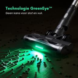 Luxe Steelstofzuiger – Draadloos – Stofzuiger zonder Zak op Accu – Tapijtreiniger – LED Display – Gebruiksvriendlijk – 450W – Grijs — thumbnail 2