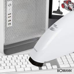 Compacte Accustofzuiger met Wasbaar Stoffilter - Krachtige Handstofzuiger - Tafelstofzuiger - Accustofzuiger voor Kleine Ruimtes - Efficiënte Bezemstofzuiger - Wit — thumbnail 1
