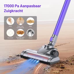 IAB® Steelstofzuiger - Steelstofzuiger Draadloos - Steelstofzuigers - Steelstofzuiger Zonder Zak Op Accu - Stofzuiger Draadloos - Stofzuiger Robot - Steelstofzuiger Met Snoer — thumbnail 3