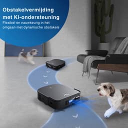 Ecovacs® Robotstofzuiger - Robotstofzuiger Met Dweilfunctie - Robotstofzuiger Hondeharen - Robotstofzuiger Met Laadstation - Robotstofzuigers - Robotstofzuigers Met Dweilfunctie - Robot Stofzuiger - Dweilmachine - Roborock - Robotstofzuigers Zwart — thumbnail 5
