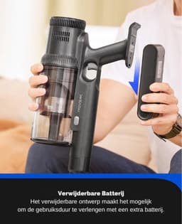 Thuys Steelstofzuiger – Draadloos – Stofzuiger zonder Zak – Op Accu – Kruimeldief Snoerloos Best Verkocht – 35000PA – 340ML – 350W — thumbnail 3