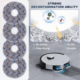 15 stuks accessoireset geschikt voor Ecovacs DEEBOT X1 Omni X1 Turbo X1 Plus stofzuigerrobot, hoofdborstel, zijborstel, filter bodemzak voor stofzuiger, borstel, wisdoek, reserveonderdelen — thumbnail 3