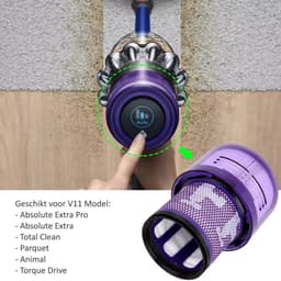 HEPA filter geschikt voor Dyson V11 / V15 Stofzuiger Motor Wasbaar Absolute Pro Total Clean Torque Drive Animal Parquet SV14/SV22 — thumbnail 5