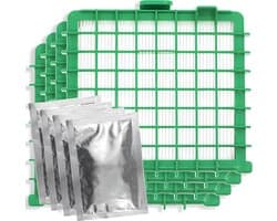 4x HEPA filter geschikt voor Rowenta Silence Force, Force Compact, Extreme, Extreme Compact, X-Trem Power & X-Trem Power XL - Vervangt Zr002901 - Inclusief 4 geurzakjes