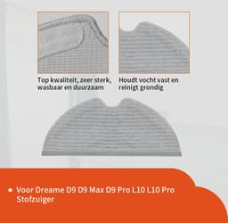 Replacements onderdelen geschikt voor Dreame D9 (Max - Pro)- L10 (Pro) Gen 1 — thumbnail 3