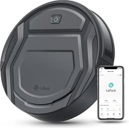 2-in-1 Robotstofzuiger met Laadstation - Met Dweilfunctie (Excl. Dweilaccessoires) - 3.0 Technologie - 120 min. - Robotstofzuigers - Dweilrobot - Huisdieren - Stofzuiger - Spraakbesturing & App - Zwart — thumbnail 1
