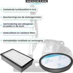 Somstyle Filter Set Geschikt Voor Rowenta Compact Power XXL RO4859EA, RO4853EA, RO4853EA, RO4871EA, RO4873EA & RO4881EA - Stofzuigeraccessoires — thumbnail 3