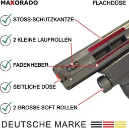 Maxorado Platte zuigmond - vloerzuigmond geschikt voor Hompany, Smartvac, 11, V15A - borstel voor uw accuzuiger — thumbnail 5