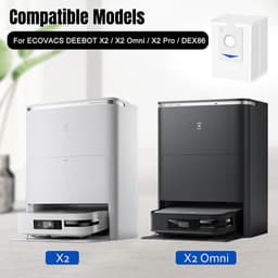 12 Stuks Stofzakken Voor ECOVACS DEEBOT X2/X2 Omni/X2 Pro/DEX86 Stofzuiger Robot Vervangende Onderdelen, Auto-Leeg Station — thumbnail 4