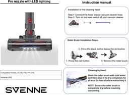 SVENNE® Zuigmond Pro met LED Verlichting geschikt voor Dyson V15 / V11 / V10 / V8 / V7 - Mondstuk Parketborstel Accessoires en Onderdelen voor Steelstofzuiger - Opzetstuk Borstel - Wasbaar — thumbnail 5