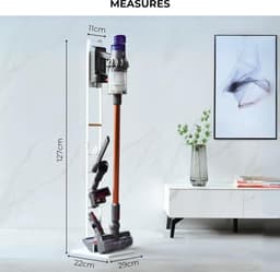 Stofzuigerhouder/Standaard Geschikt voor Dyson Stofzuiger - Vloerstandaard - Stofzuigerslang Houder - Accessoirehouder - Stofzuigerstandaard - Onderdelen - Accessoires - Stofzuiger Houder Voor V7, V8, V10, V11, V15 en DC58, DC59, DC62, DC74 — thumbnail 2