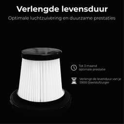 Zedar S900 Steelstofzuiger - filter set - 4 stuks - HEPA 13 — thumbnail 3