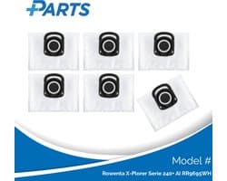 Rowenta X-Plorer Serie 240+ AI RR9695WH Stofzakken (6 Stuks, Plus.Parts® alternatief voor ZR200540)