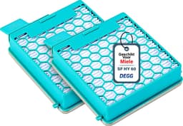 DEGG - HEPA filter geschikt voor Miele boost CX1 series - Vervangt SF HY 60 filter - Blauw - Hygiene airclean 60 - 2 STUK(S) — thumbnail 1