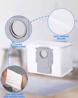PolkaHome 23-delige Accessoireset geschikt voor Roborock Q5 Pro/Q5 Pro+/Q8 Max+/Q8 Max – 2 Hoofdborstels, 4 HEPA-filters, 4 Poetsdoeken, 4 Stofzakken, 6 Zijborstels, 1 Zelfreinigende Borstel, 1 Schroevendraaier, 1 Onderhoudstool (Borstel en Mesje) — thumbnail 5