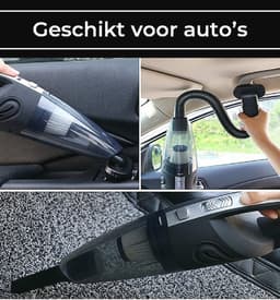 Snoerloze Kruimelzuiger met 4 Opzetstukken - Handstofzuiger voor Droog en Nat — thumbnail 4