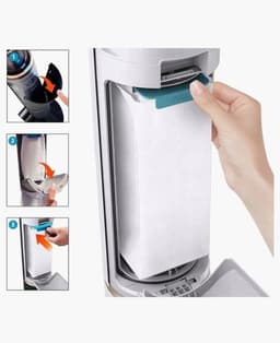 8 x zakken hoogwaardige vervanging voor SAMSUNG BESPOKE JET + 1 filter HEPA compatibel VS20A958FWN - VS20A95923B/AA stok stofzuiger-onderdelen-het onderdeelnummer van het origineel is: Samsung VCA-ADB952 -schoonmaakstations — thumbnail 3