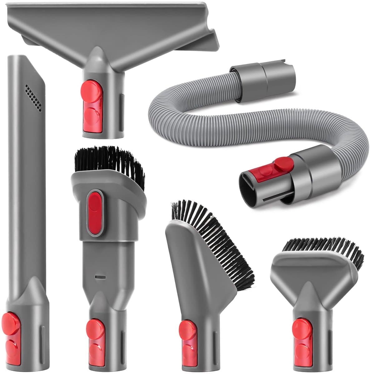 YONO Opzetstuk Accessoires Set XL geschikt voor Dyson V16/V15/V11/V10/V8 - Mondstuk - Zuigmond - Borstel - Onderdelen Steelstofzuiger - Accessoires — afbeelding 1