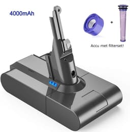 SIDANO® Vervangende Accu - Batterij geschikt voor Dyson V8 - 4000mAh - met 2 filters (HEPA en voorfilter) — thumbnail 2