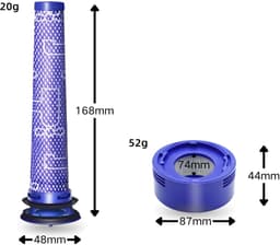 Voorfilter en nafilter Geschikt voor Dyson V8 stofzuiger 2 delen — thumbnail 3