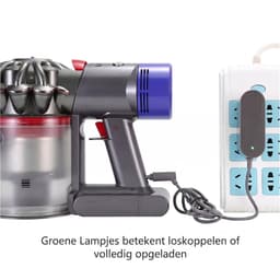 Oplader - 26.1V-lader - Geschikt voor Dyson V10 V11 -stofzuiger - Vervangende oplader - Kabel 1,8 m - Stofzuiger Stroomadapter - Universeel - netadapter — thumbnail 3