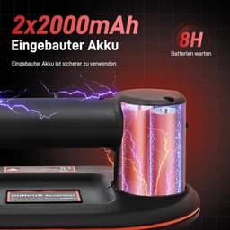 Elektrische Zuignap 300 kg met Batterij en Nabezuigfunctie voor Tegels en Glas — thumbnail 2