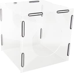 Stofbox Slijpmachine - Stofafzuiging - Schoon Werken - Volledig Gesloten Ontwerp - 20x20x195cm - Transparant — thumbnail 1