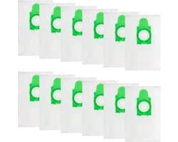 12 stuks stofzuigerzakken - compatibel met SEBO Airbelt E-serie (E1 / E2 / E3) stofzuigers met stofreservoir -Vervangingsonderdelen voor stofzuigers