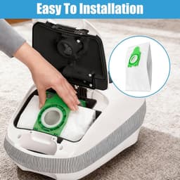 12 stuks stofzuigerzakken - compatibel met SEBO Airbelt E-serie (E1 / E2 / E3) stofzuigers met stofreservoir -Vervangingsonderdelen voor stofzuigers — thumbnail 2