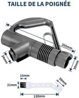 Vervangende handgreep Geschikt voor Dyson DC29 DC33C DC37 DC52 DC19 DC23 DC26 DC32 DC36 DC48 stofzuigers; Dyson stofzuiger vervangende handgreep #917276-01 (grijs). — thumbnail 5